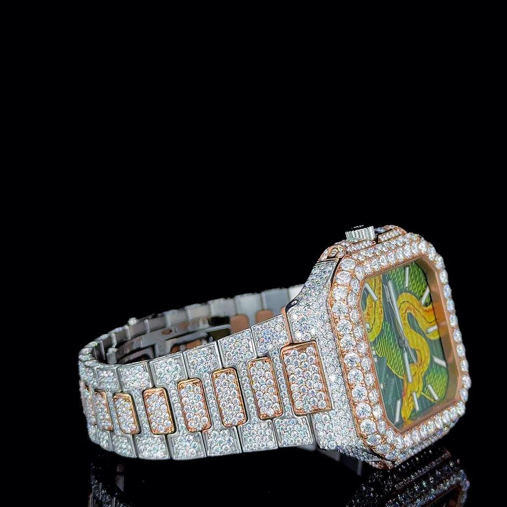LUXVANE ROMAN ICE QUARTZ WATCH