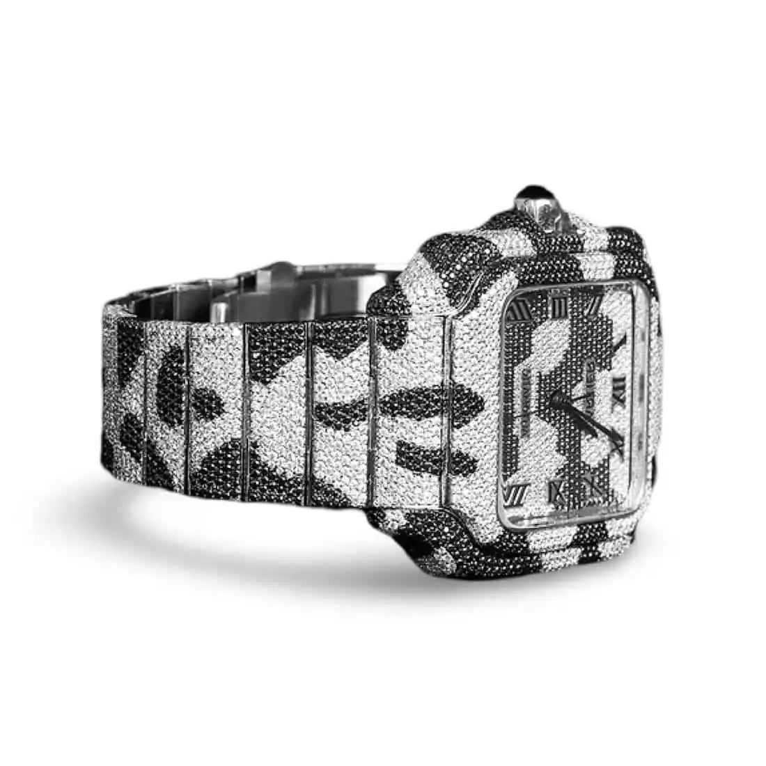 LUXVANE ROMAN ICE QUARTZ WATCH