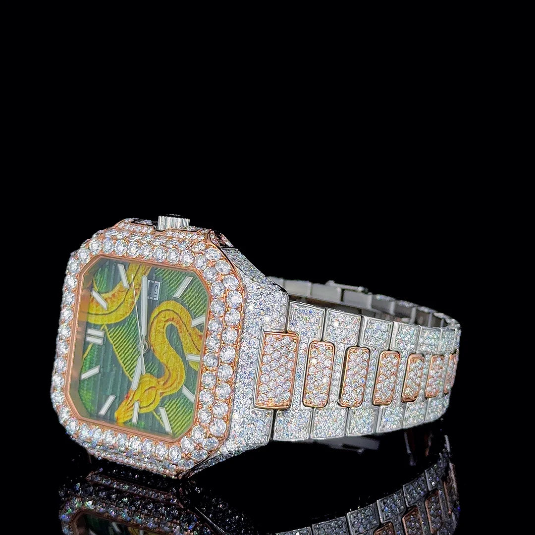 LUXVANE ROMAN ICE QUARTZ WATCH