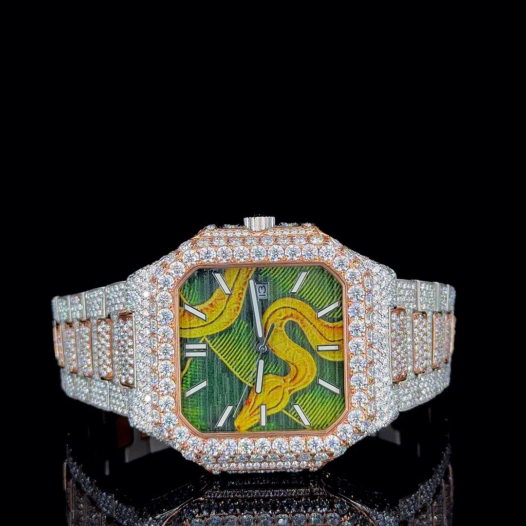 LUXVANE ROMAN ICE QUARTZ WATCH