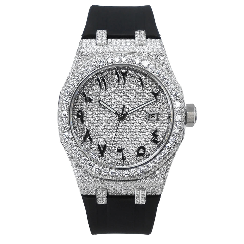 MISSFOX CRYSTAL BLOSSOM Moissanite Watchs