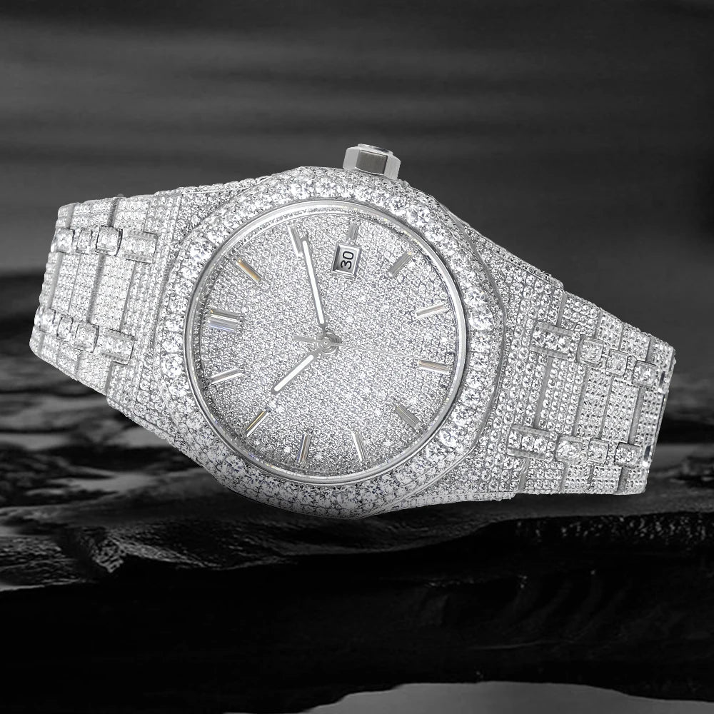 ICE FLOWER VVS Moissanite Watchs