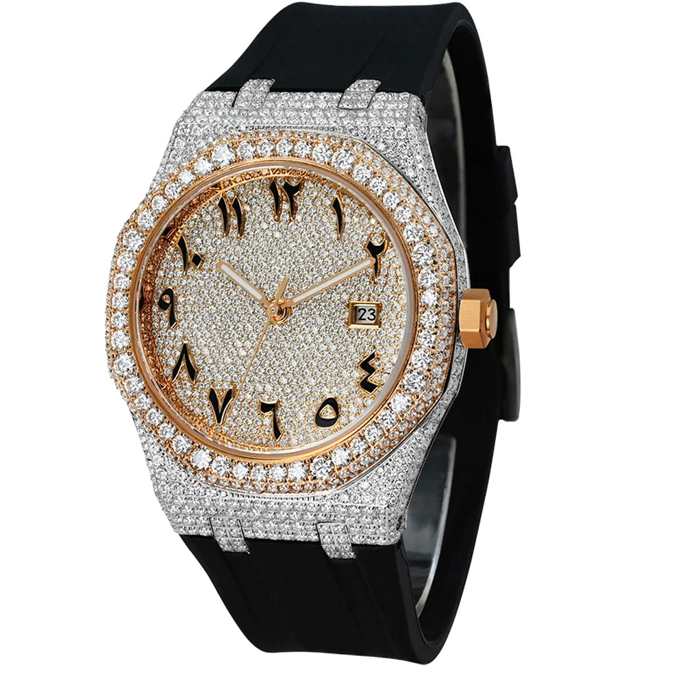 MISSFOX CRYSTAL BLOSSOM Moissanite Watchs