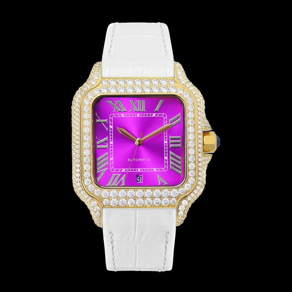 LUXVANE ICED ROSE Moissanite Watchs