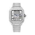 LUXVANE SKELETON MOISSANITE QUARTZ WATCH