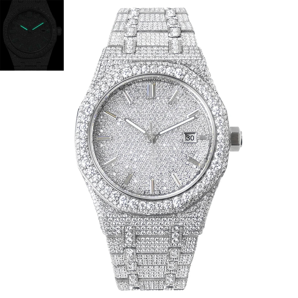 ICE FLOWER VVS Moissanite Watchs