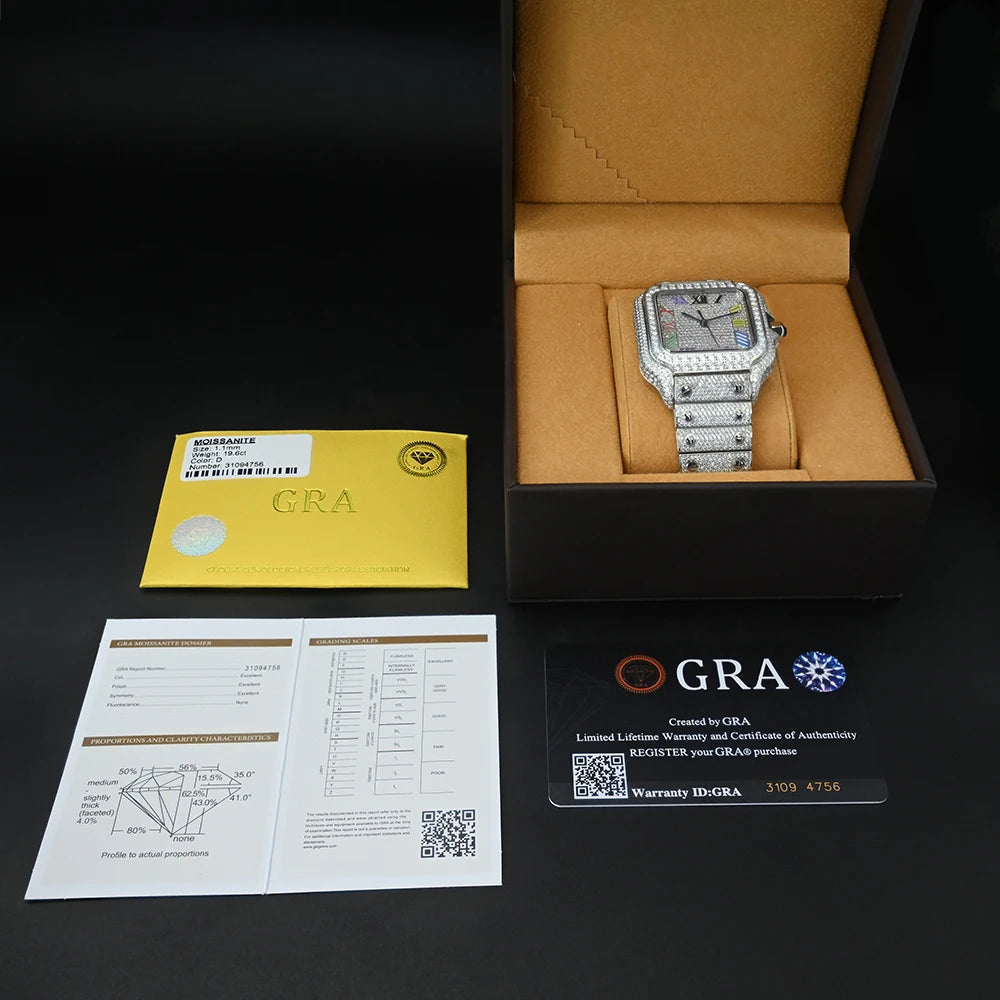 DIAMOND FLORA Moissanite Watchs