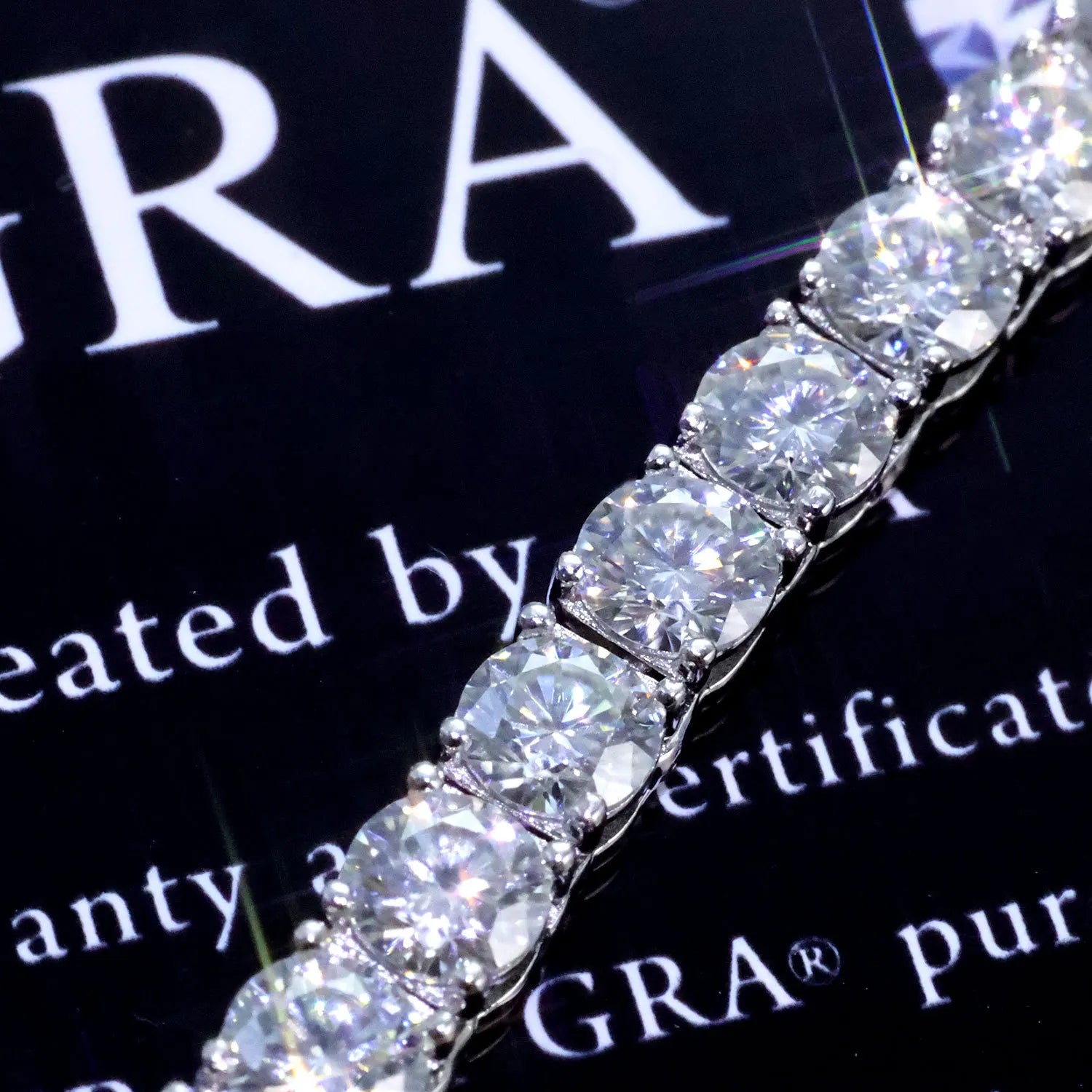 LUXVANE VVS MOISSANITE TENNIS BRACELET