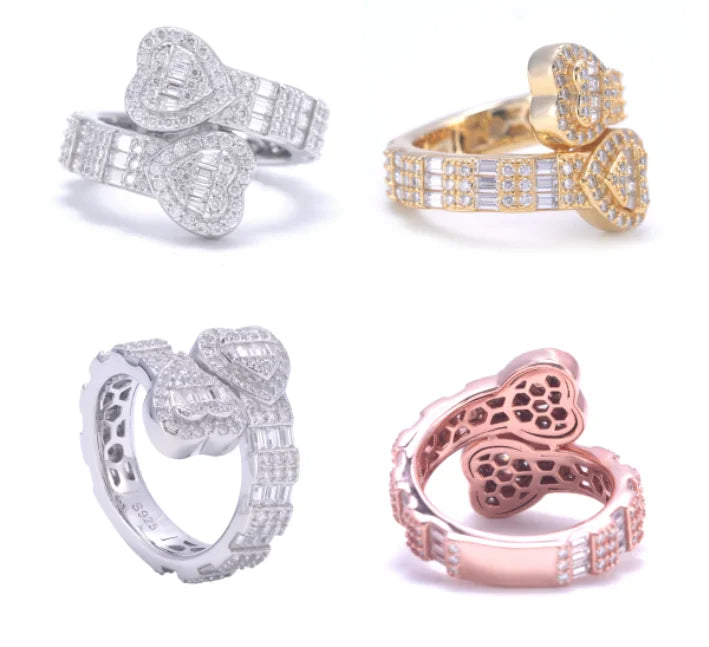 LUXVANE ICE MOISSANITE RING 925シルバー フルアイスリング
