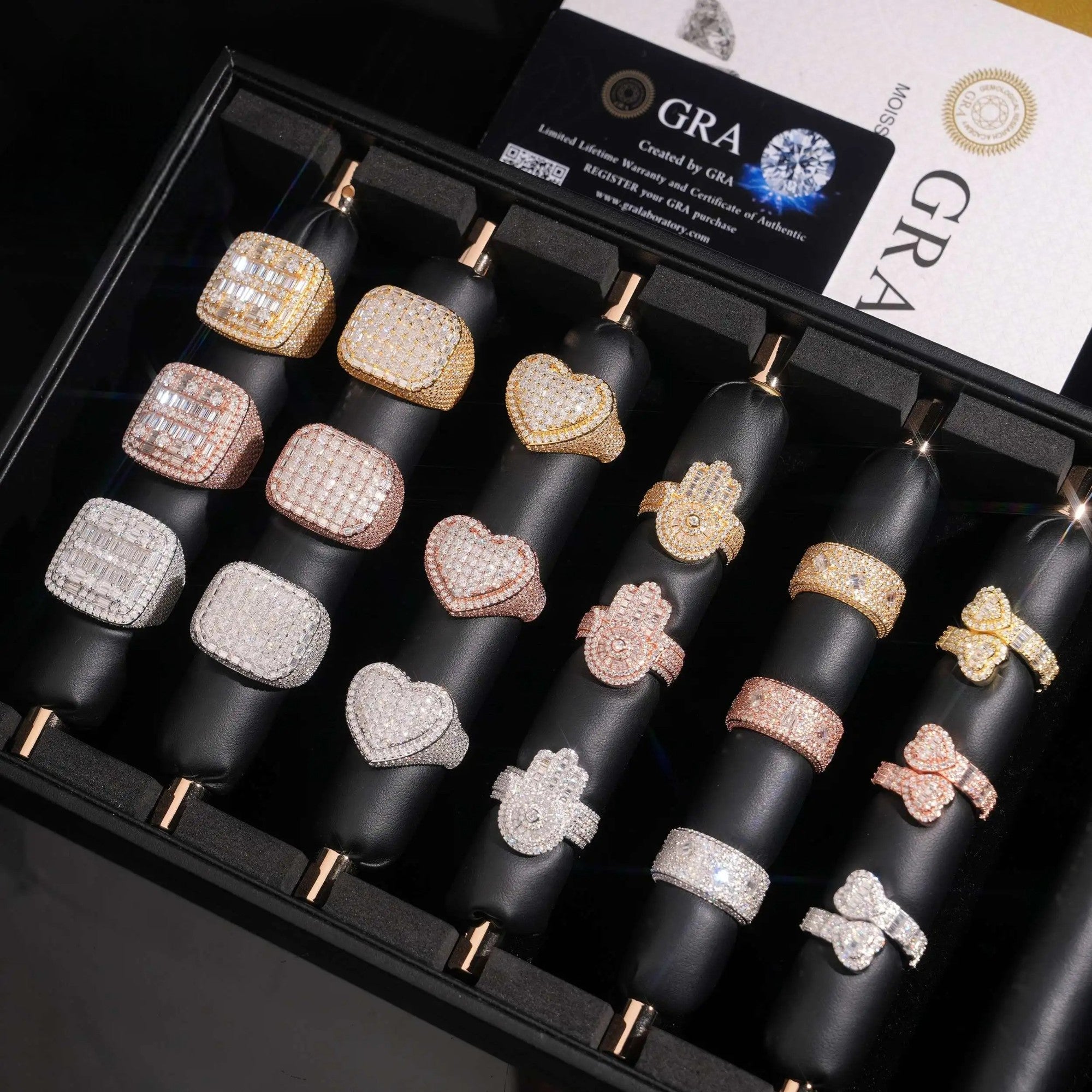 LUXVANE ICE MOISSANITE RING 925シルバー フルアイスリング