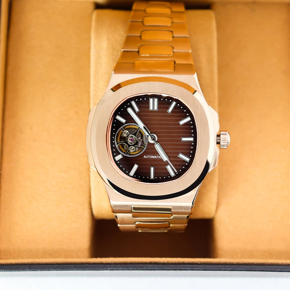 SEIKO MODS Skeleton Mechanical Watch