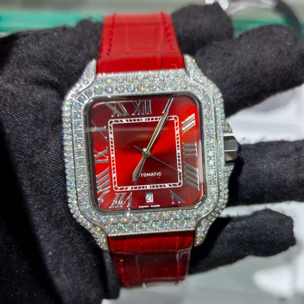 LUXVANE ICED ROSE Moissanite Watchs