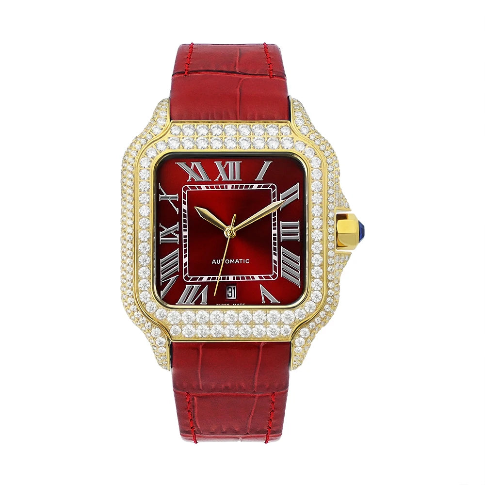 LUXVANE ICED ROSE Moissanite Watchs