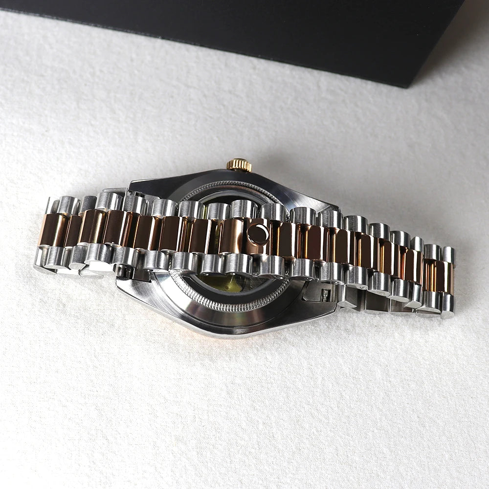 SEIKO MODS NH35 BROWN CLASSIC WATCH