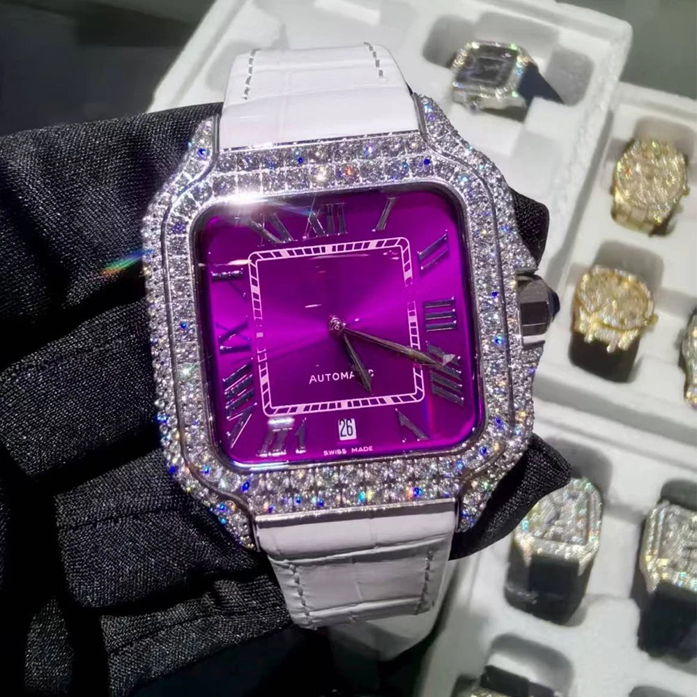 LUXVANE ICED ROSE Moissanite Watchs