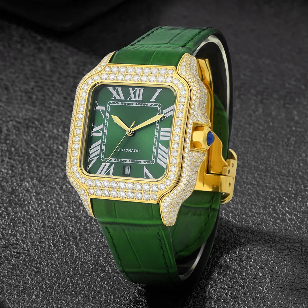 LUXVANE ICED ROSE Moissanite Watchs