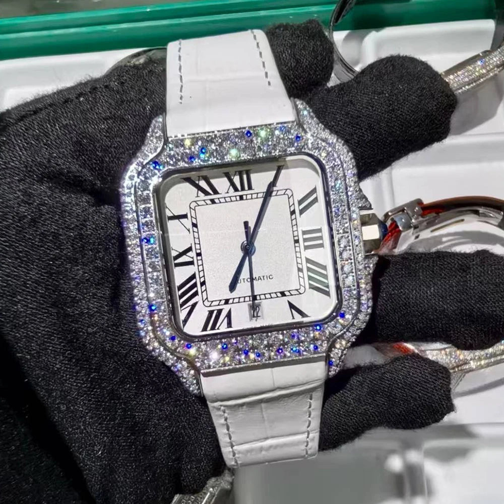 LUXVANE ICED ROSE Moissanite Watchs
