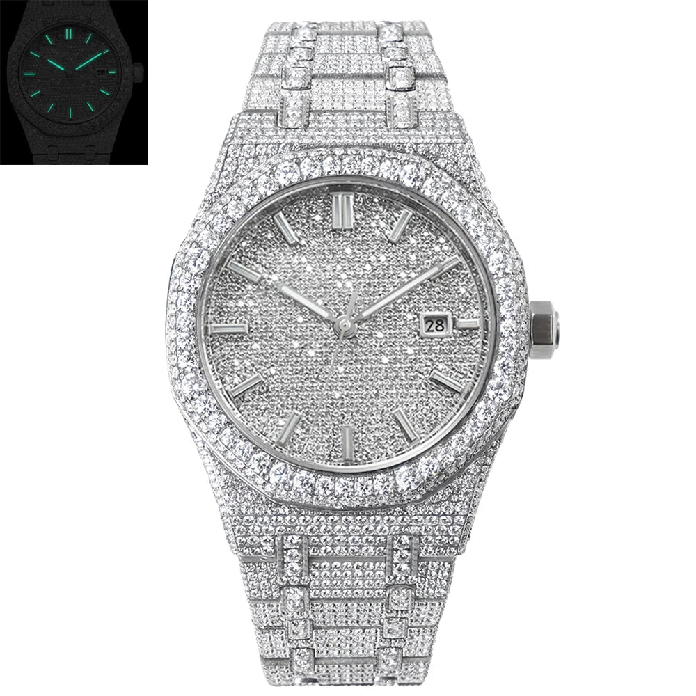 ICE FLOWER VVS Moissanite Watchs