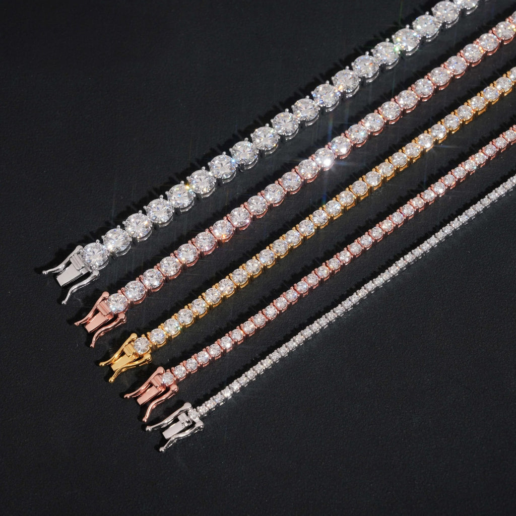 LUXVANE VVS MOISSANITE TENNIS BRACELET｜925シルバー
