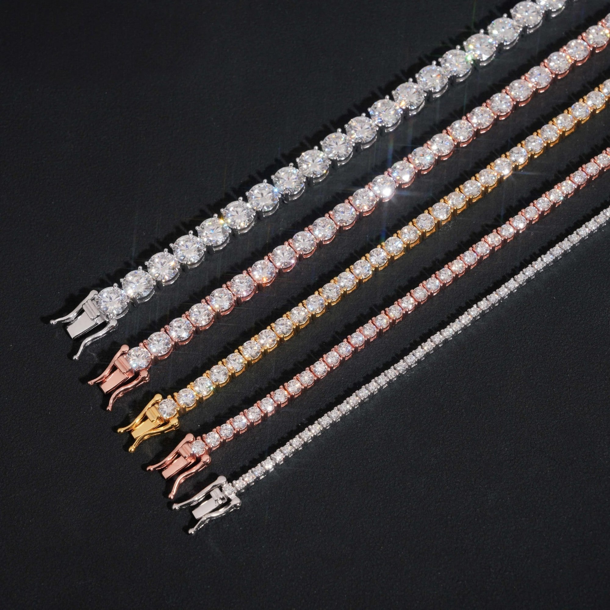 LUXVANE VVS MOISSANITE TENNIS BRACELET｜925シルバー