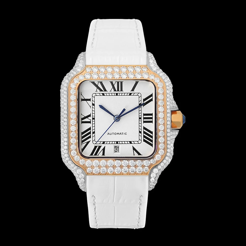 LUXVANE ICED ROSE Moissanite Watchs