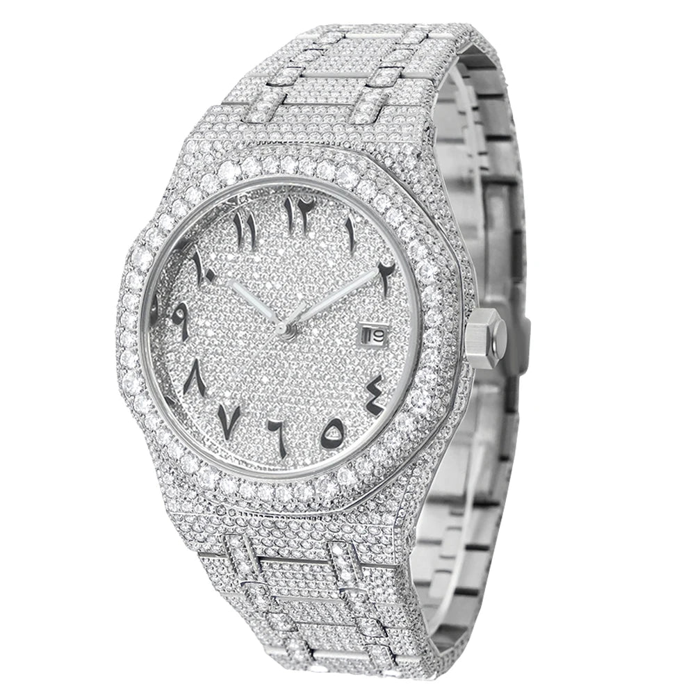 ICE FLOWER VVS Moissanite Watchs