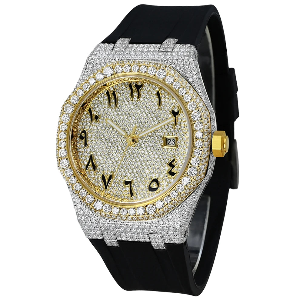 MISSFOX CRYSTAL BLOSSOM Moissanite Watchs