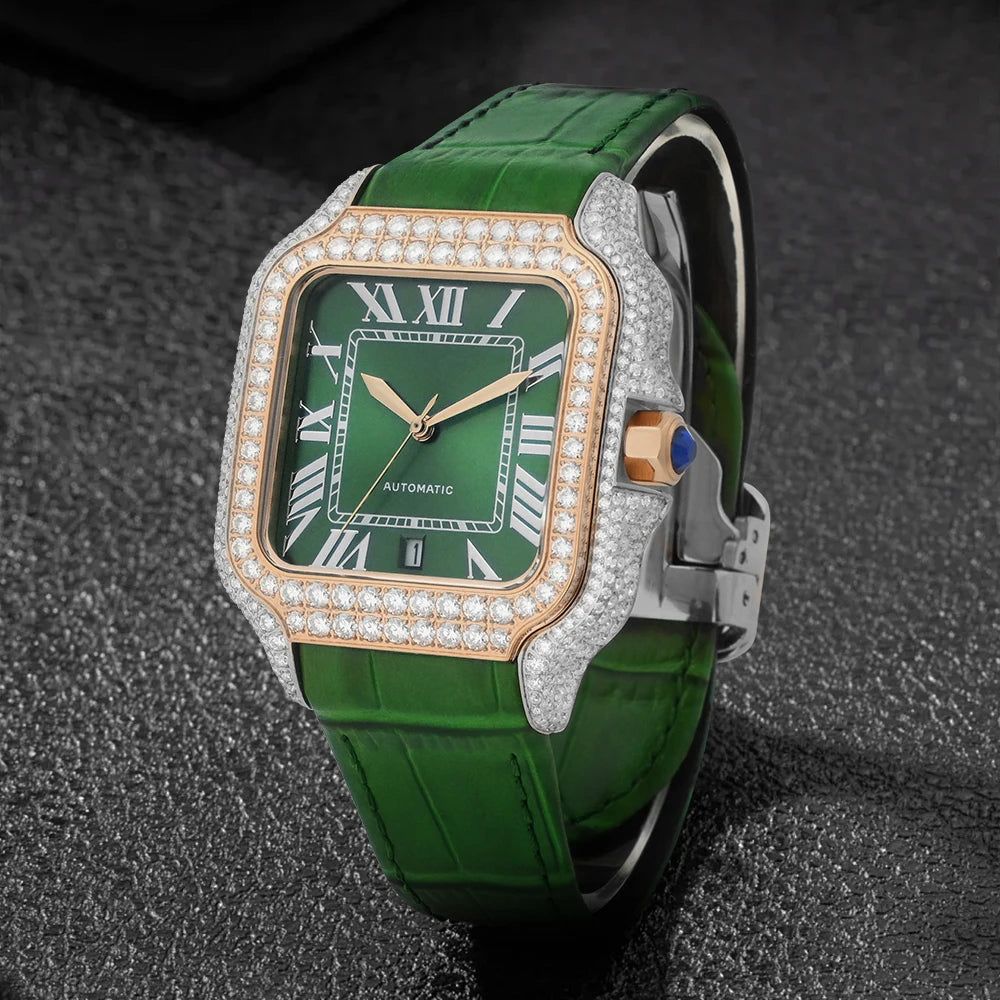 LUXVANE ICED ROSE Moissanite Watchs