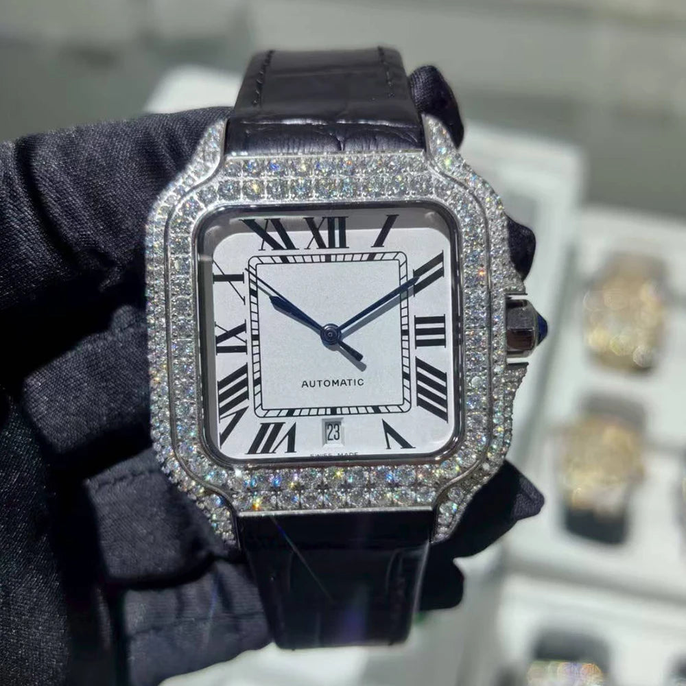 LUXVANE ICED ROSE Moissanite Watchs