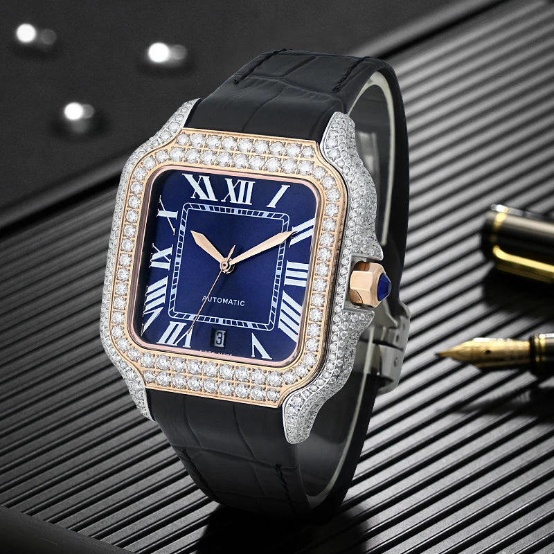 LUXVANE ICED ROSE Moissanite Watchs