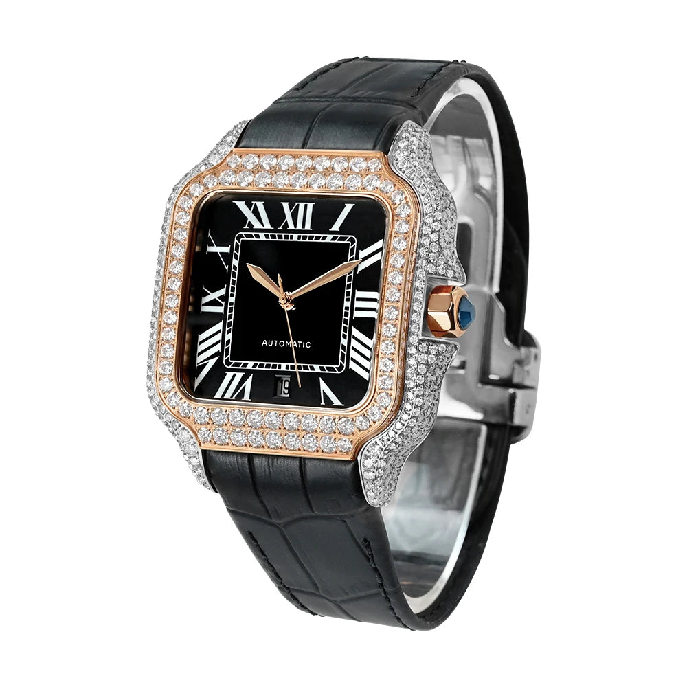 LUXVANE ICED ROSE Moissanite Watchs