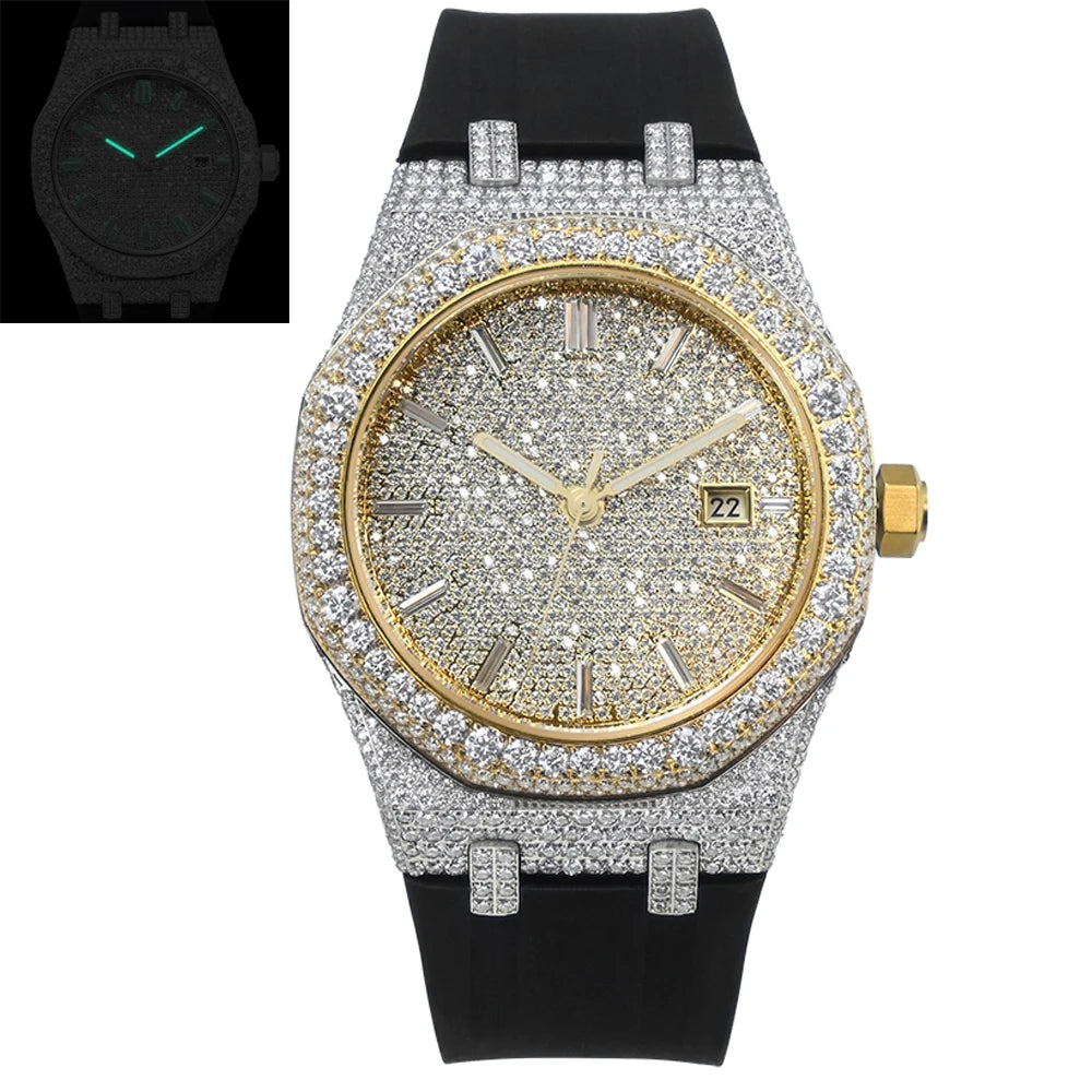 MISSFOX CRYSTAL BLOSSOM Moissanite Watchs