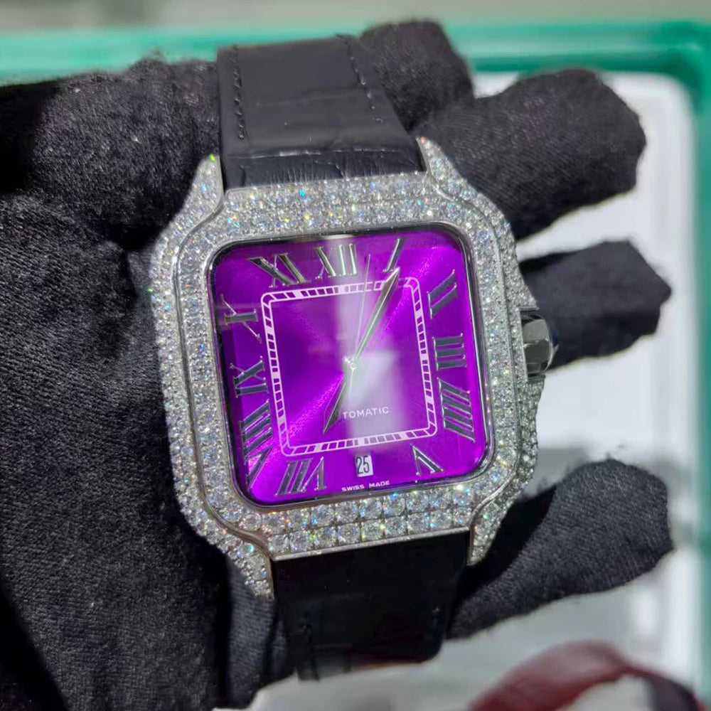 LUXVANE ICED ROSE Moissanite Watchs