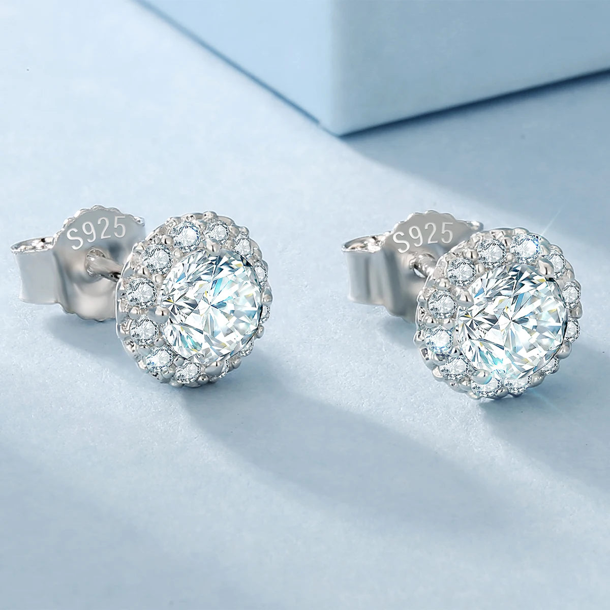 LUXVANE ROYAL MOISSANITE EARRINGS フラワーカット925シルバーピアス