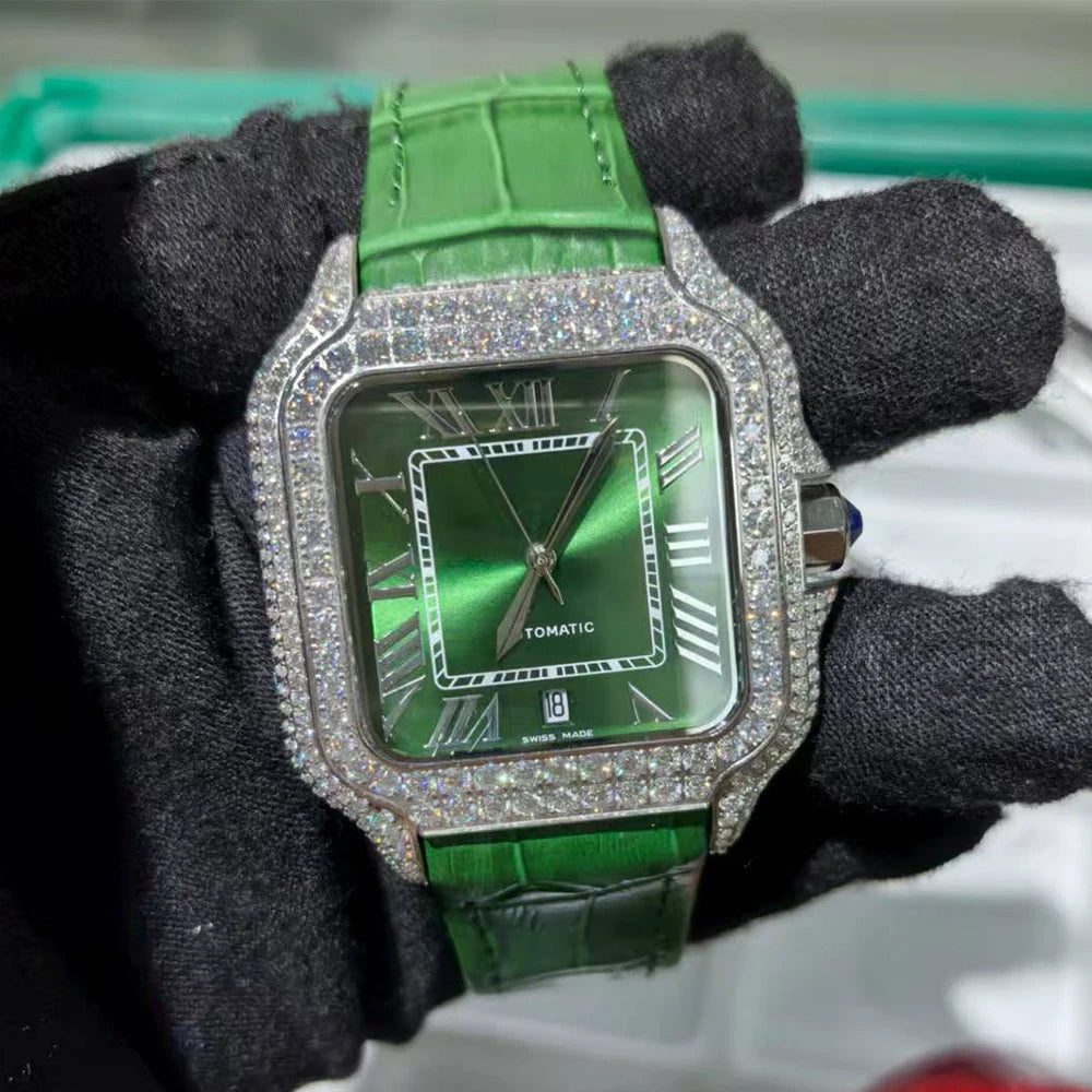 LUXVANE ICED ROSE Moissanite Watchs