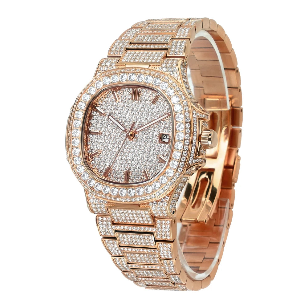 LUXVANE ROYAL ICE MOISSANITE AUTOMATIC WATCH