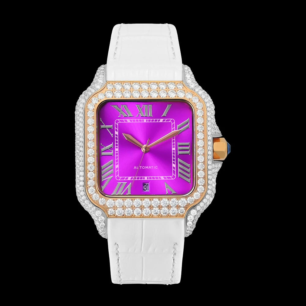 LUXVANE ICED ROSE Moissanite Watchs