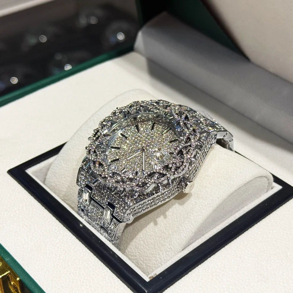 LUXVANE MEGA ICE DIAMOND WATCH