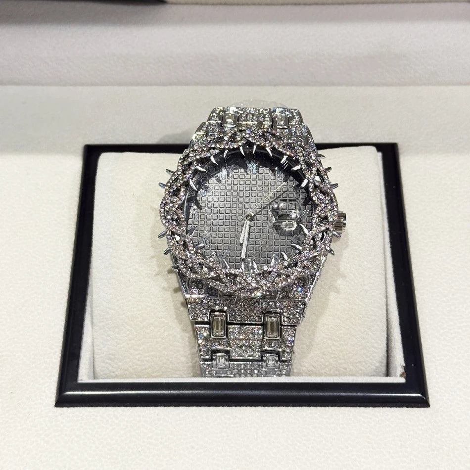 LUXVANE MEGA ICE DIAMOND WATCH