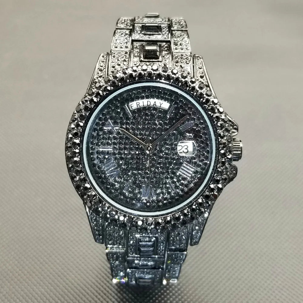 LUXVANE CLASSIC ROMAN ice out Watchs