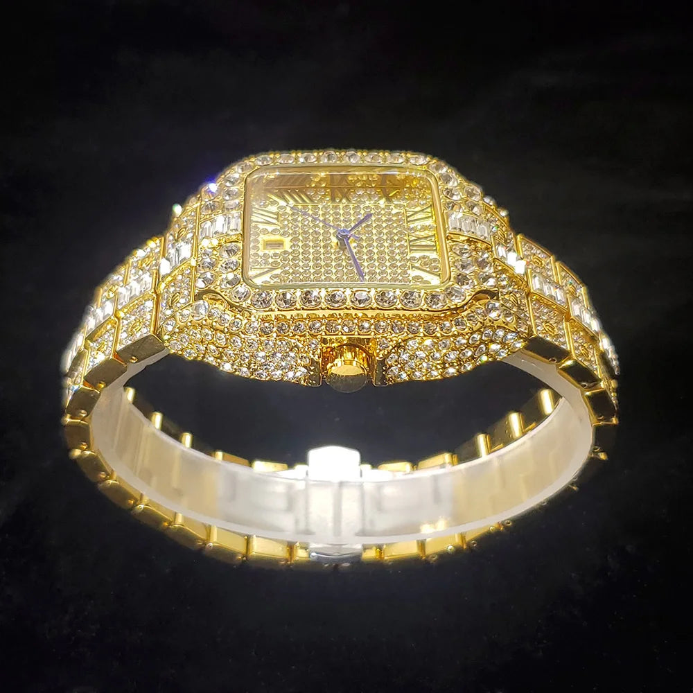 LUXVANE CLASSIC SQUARE WATCH ローマンダイヤル腕時計