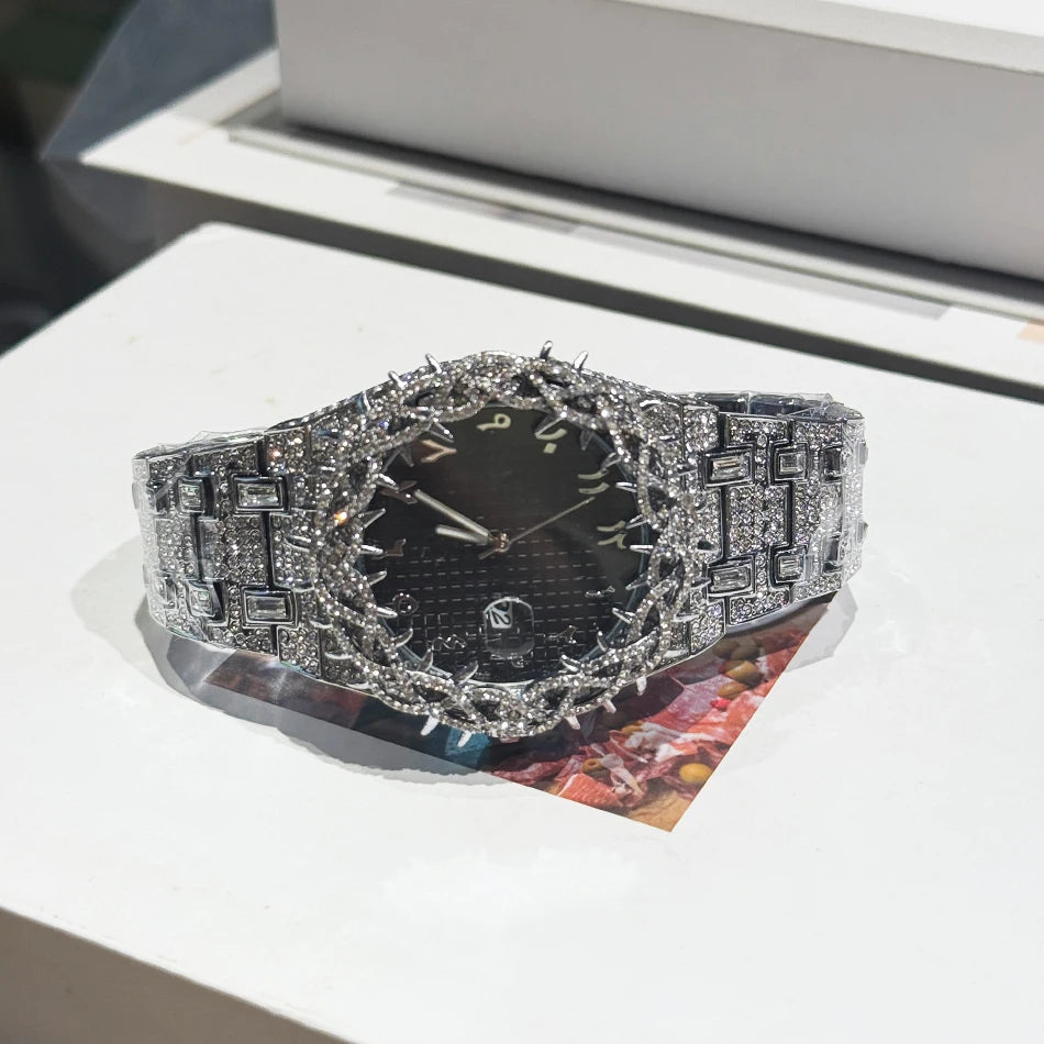 LUXVANE MEGA ICE DIAMOND WATCH