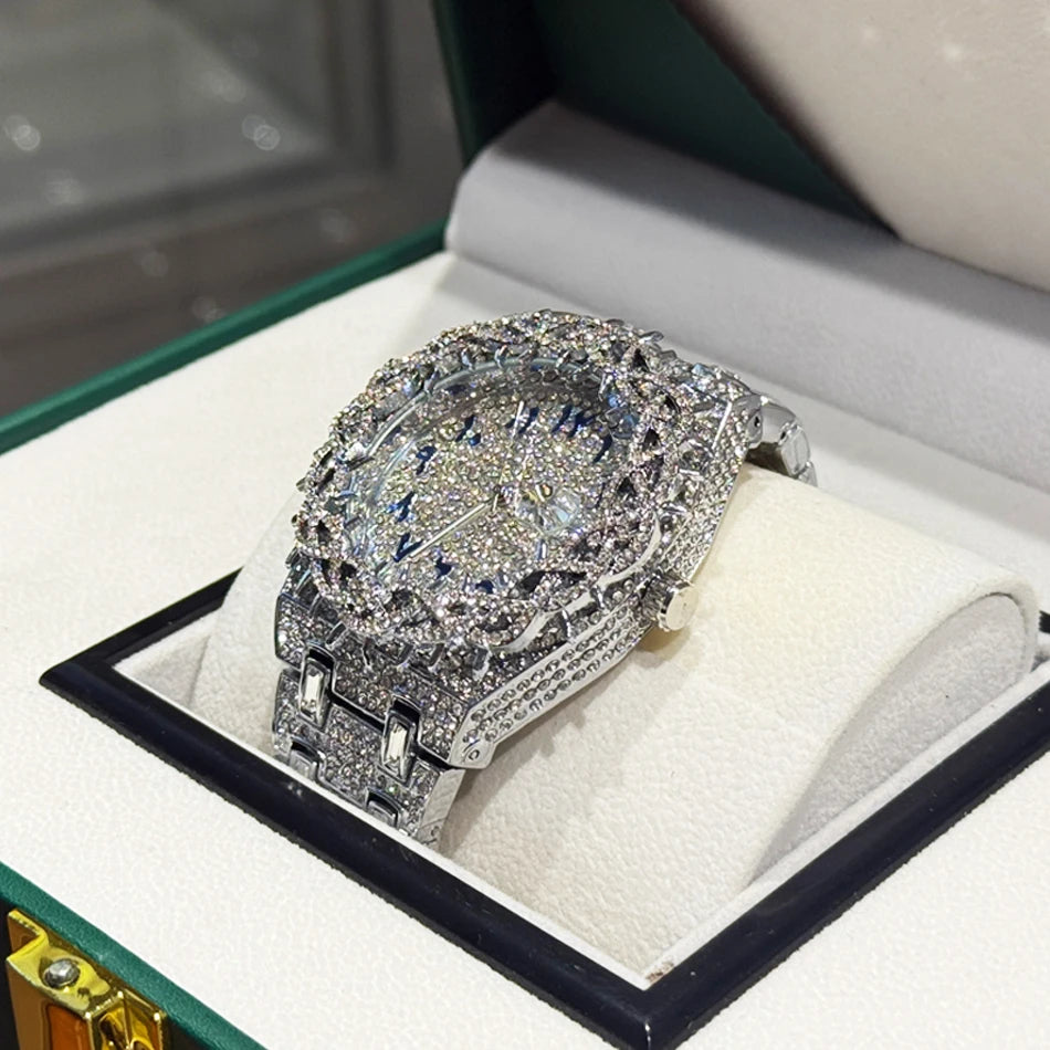 LUXVANE MEGA ICE DIAMOND WATCH