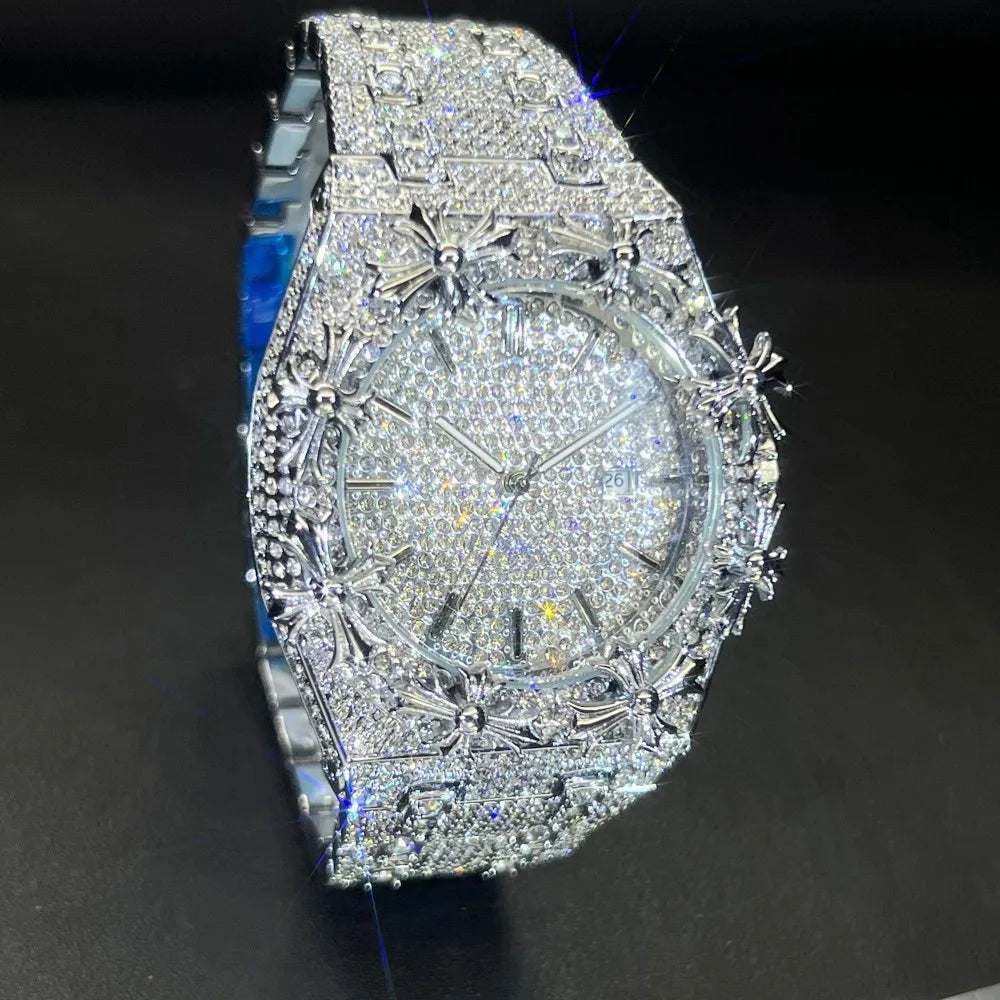 LUXVANE ICE BLING FULL DIAMOND WATCH