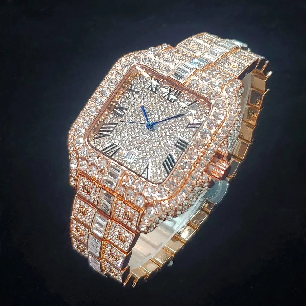 LUXVANE CLASSIC SQUARE WATCH ローマンダイヤル腕時計