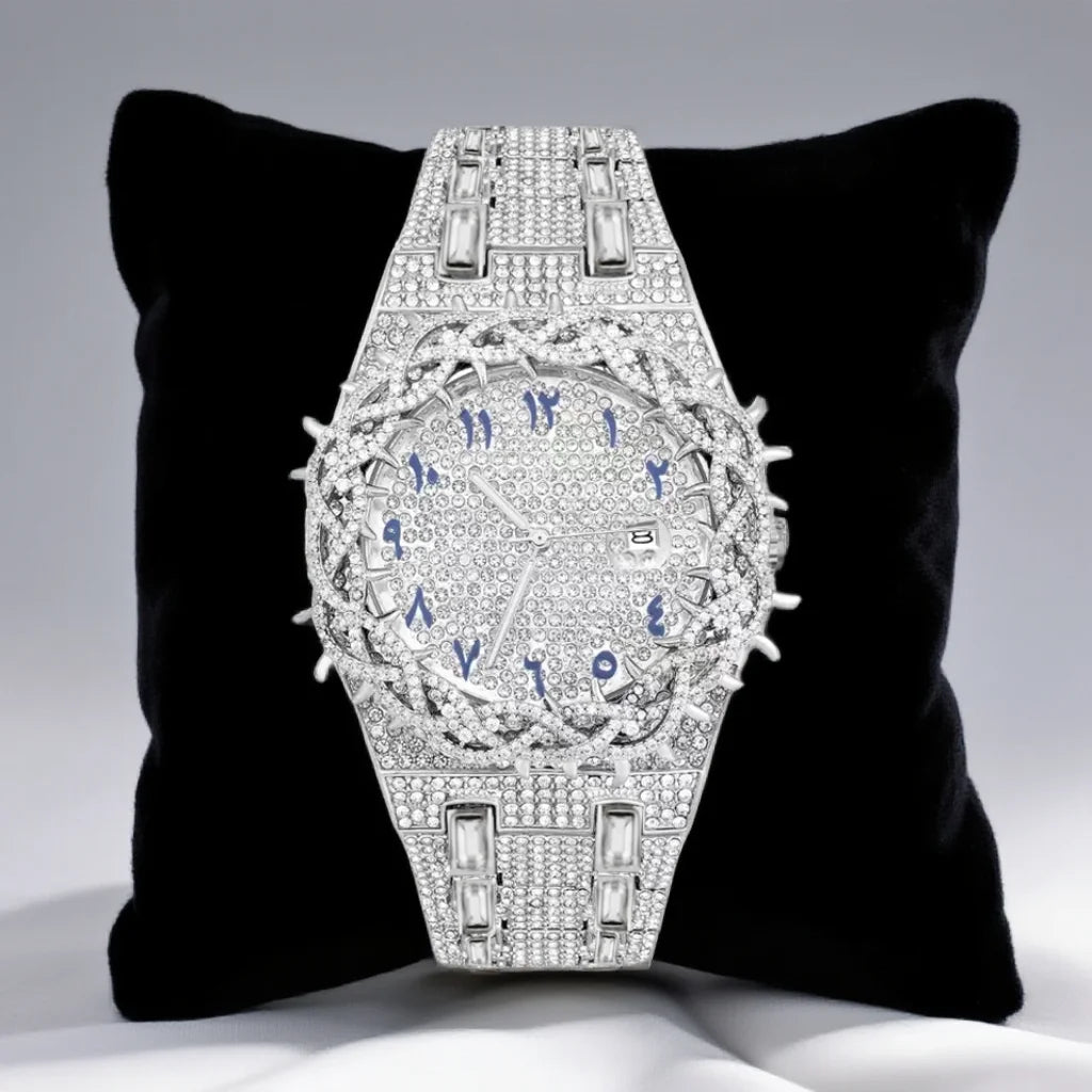 LUXVANE MEGA ICE DIAMOND WATCH