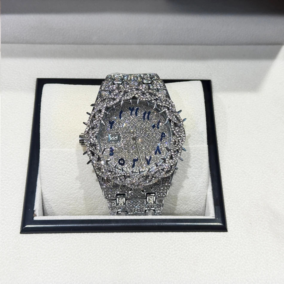 LUXVANE MEGA ICE DIAMOND WATCH