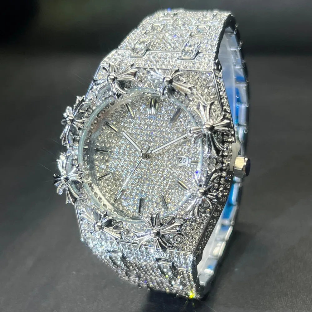 LUXVANE ICE BLING FULL DIAMOND WATCH
