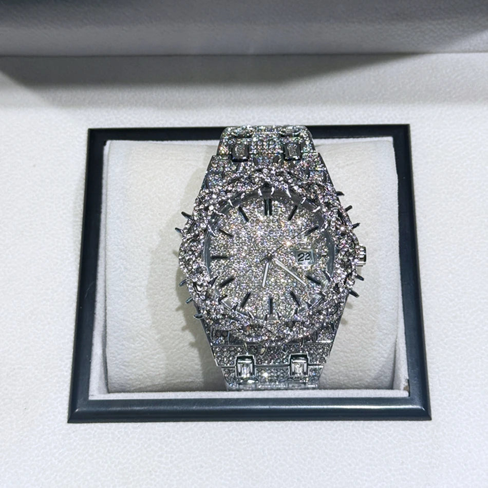 LUXVANE MEGA ICE DIAMOND WATCH