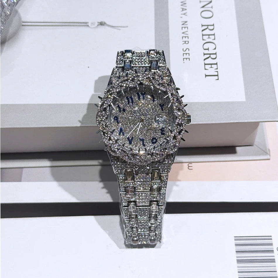 LUXVANE MEGA ICE DIAMOND WATCH